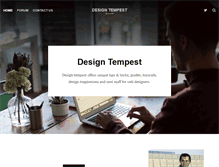 Tablet Screenshot of designtempest.com